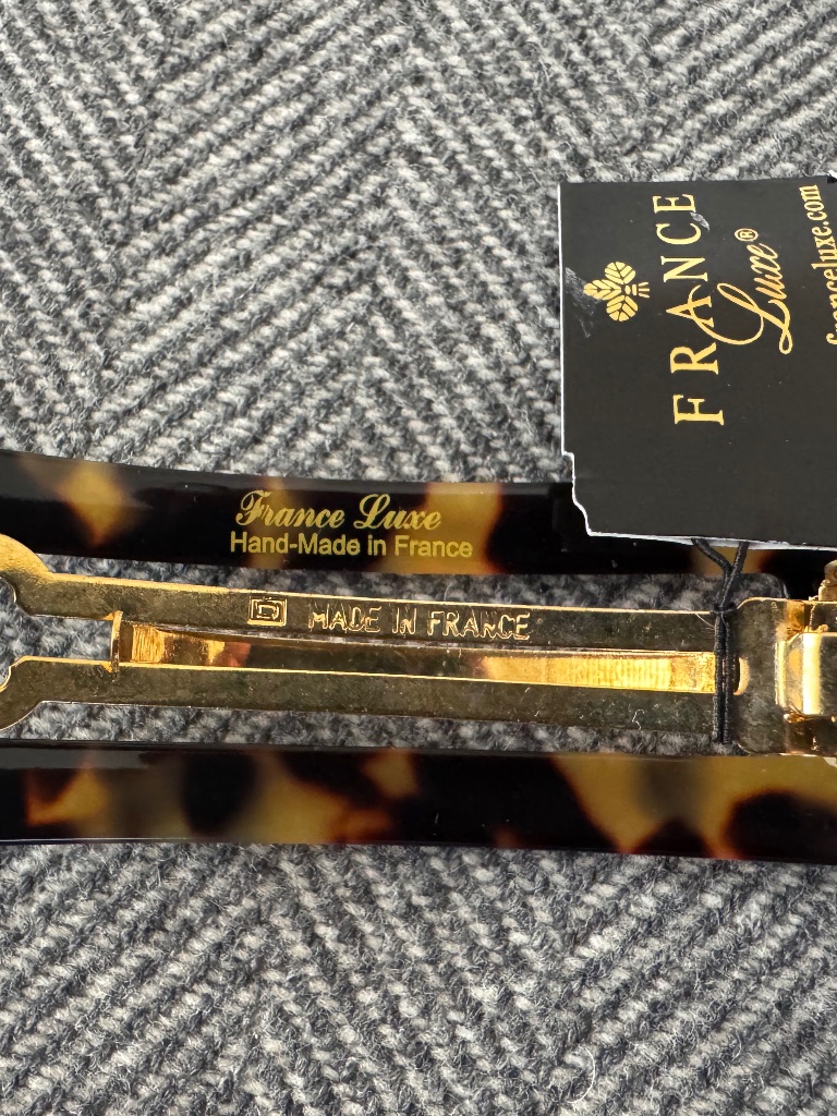 Nwt, France Luxe, Cut Out Barrette, In Tortoiseshell Pattern — image 4 of 8